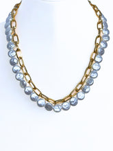Load image into Gallery viewer, Coco Layered Pearl Toggle Necklace
