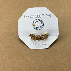 M collectives Amber baguette ring