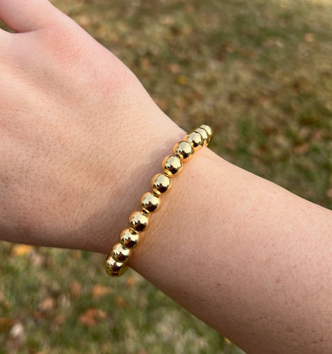 Gold Bead Bracelet