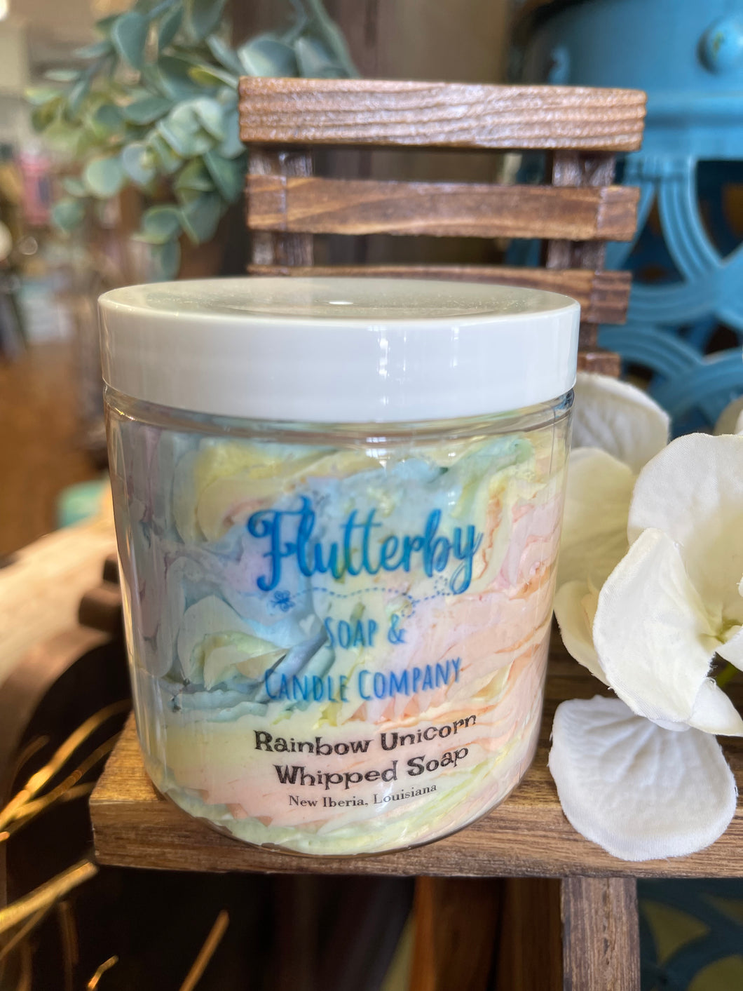 Flutterby Rainbow Unicorn Whipped Soap