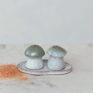 Stoneware Salt and Pepper Shakers