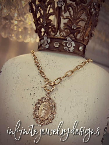 Infinite Jewelry St Anne Toggle Necklace