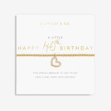 Load image into Gallery viewer, Happy 40th Birthday Bracelet