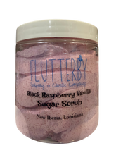 Load image into Gallery viewer, Flutterby Black Raspberry Vanilla Sugar Scrub