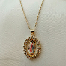 Load image into Gallery viewer, Jesus In Divine Mercy Handpainted Necklace