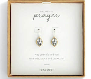 Wrapped in Prayer Sacred Heart Earrings