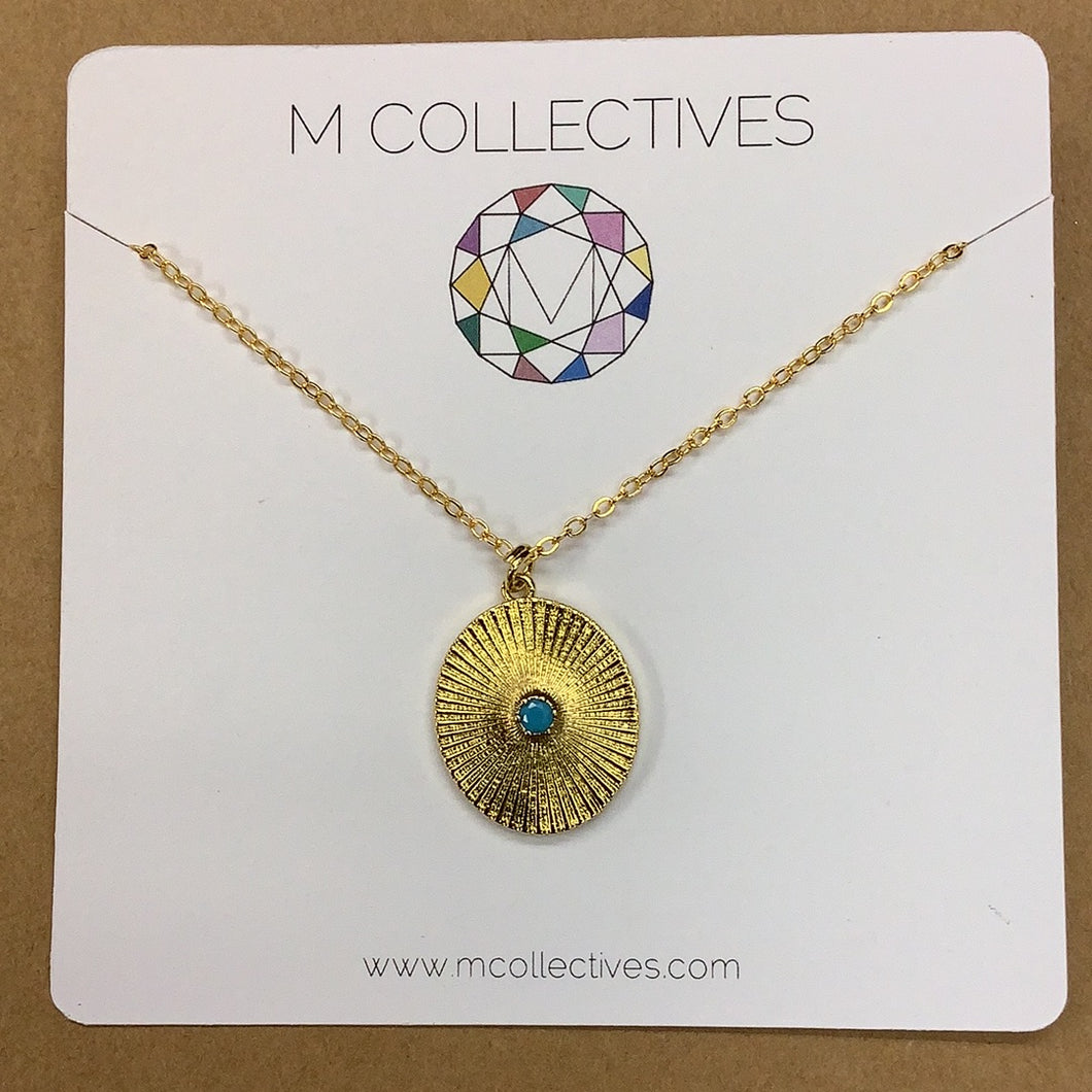 M Collectives Turquoise Ray Necklace