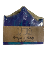 Load image into Gallery viewer, Flutterby Mermaids at Midnight Bar Soap