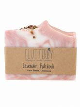 Load image into Gallery viewer, Flutterby Bar Soap- Lavender Patchouli