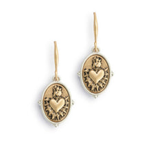 Load image into Gallery viewer, Wrapped in Prayer Sacred Heart Earrings