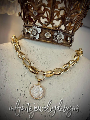 Infinite Jewelry Mother of Pearl Necklace