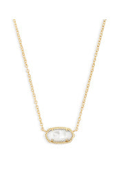 Elisa Short Pendant Gold Necklace