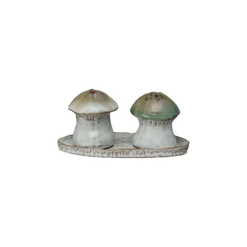 Stoneware Salt and Pepper Shakers