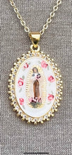 Load image into Gallery viewer, St. Therese of Lisieux Handpainted Necklace