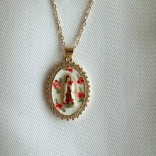 Load image into Gallery viewer, St. Therese of Lisieux Handpainted Necklace