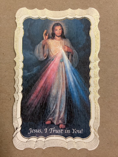 Divine Mercy Prayer Card