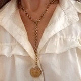 Lex the Label Sacred Heart Lariat Necklace