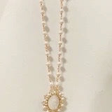 Lex the Label Our Lady of Guadalupe Necklace - Pearl