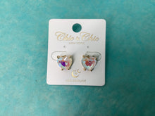 Load image into Gallery viewer, Iridescent Heart Earrings
