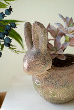 Load image into Gallery viewer, Rustic Terracotta Rabbit Planter