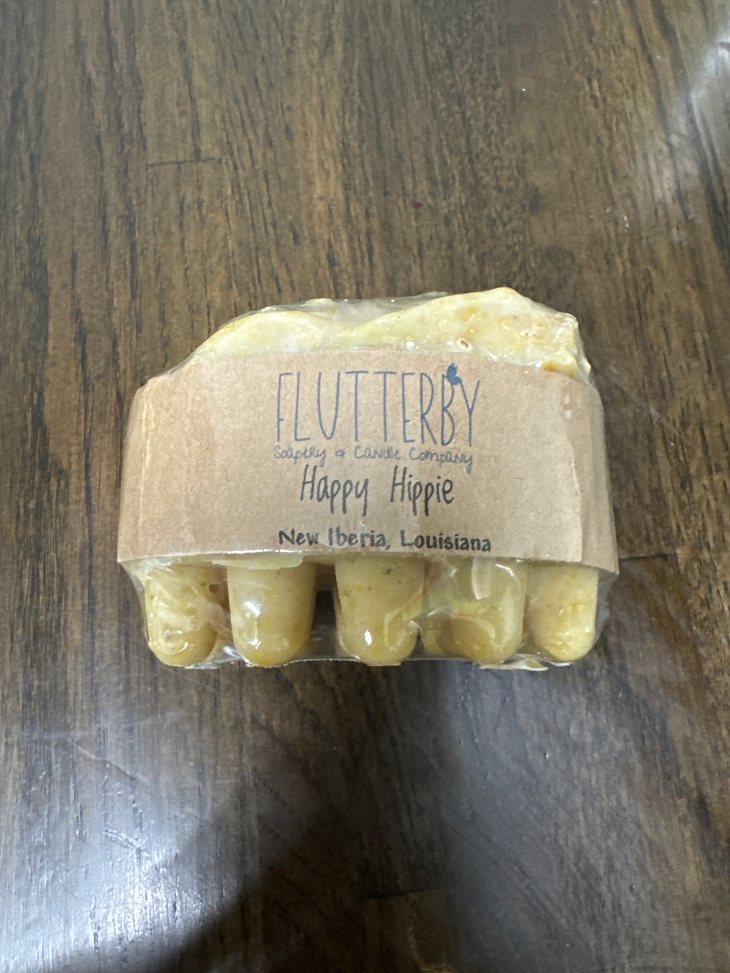 Flutterby Happy Hippie Massage Bar Sea Sponge Soap
