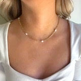 Lex the Label Pearl Figaro Necklace