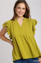 Load image into Gallery viewer, All is Well Ruffle Sleeve Top