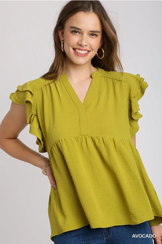 All is Well Ruffle Sleeve Top