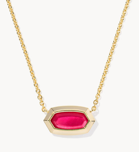 Kendra Scott Elisa Bezel Short Pendant Necklace
