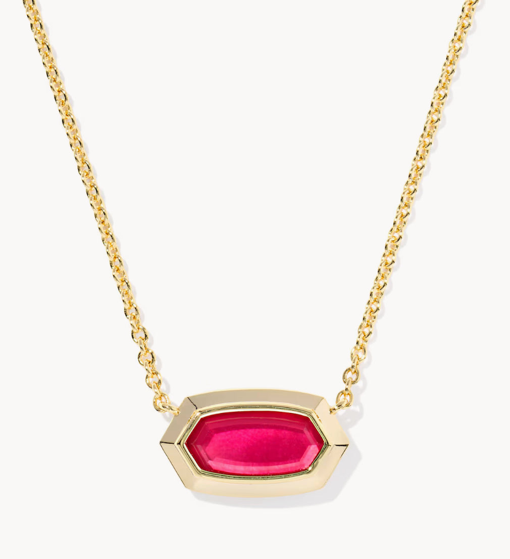Kendra Scott Elisa Bezel Short Pendant Necklace
