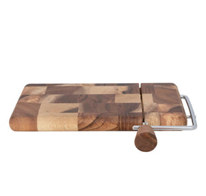 Suar Wood and Stainless Steel Cheese Slicer