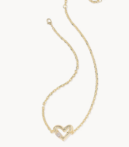 Kendra Scott Emery Heart Short Pendant Necklace