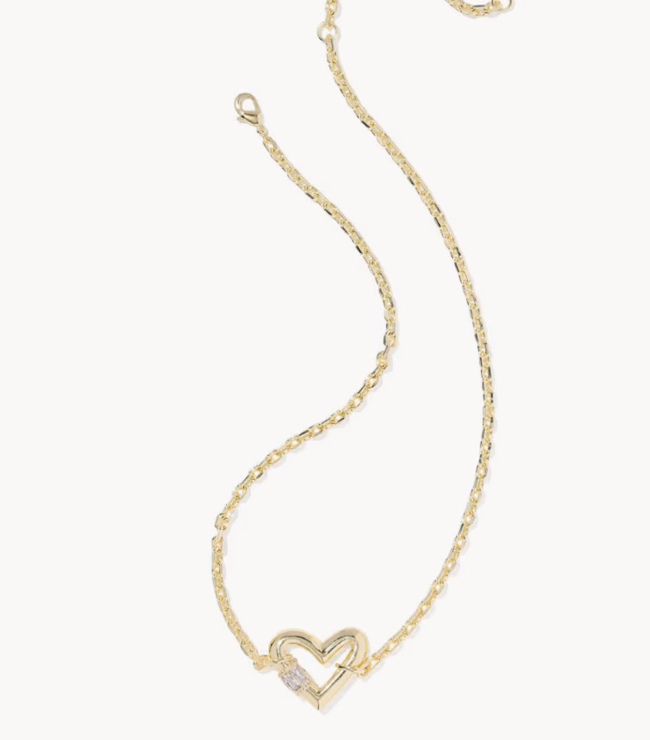Kendra Scott Emery Heart Short Pendant Necklace