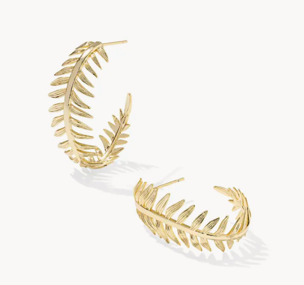 Kayla Gold Hoop Earrings