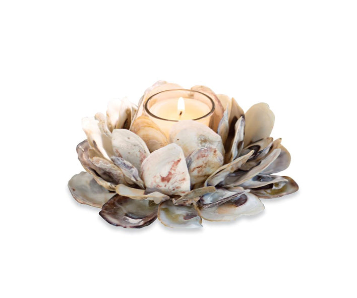 Oyster Shell Votive Holder