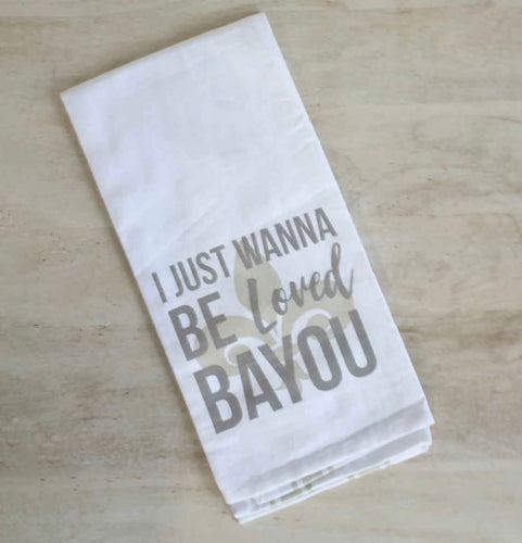 Be Loved Bayou Hand Towel White/Taupe