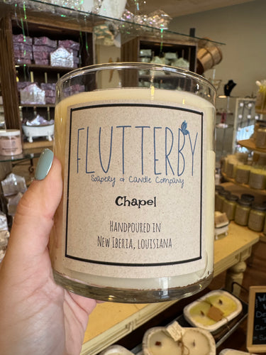 Flutterby 2 Wick Classic Jar Candle- Chapel
