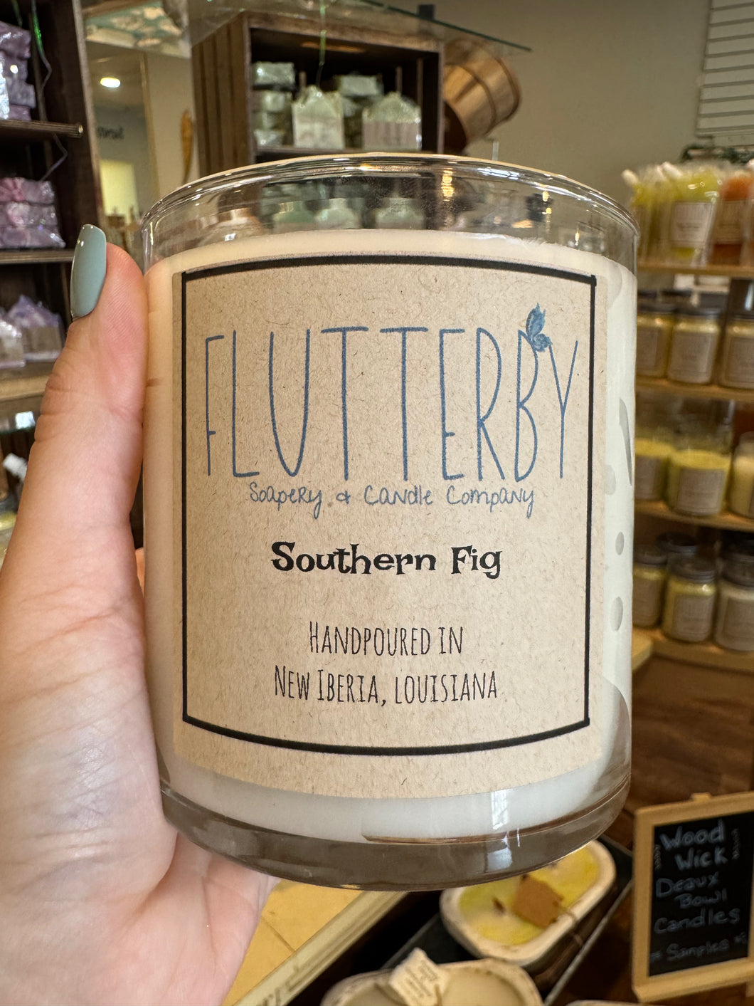 Flutterby 2 Wick Classic Jar Candle- Southern Fig
