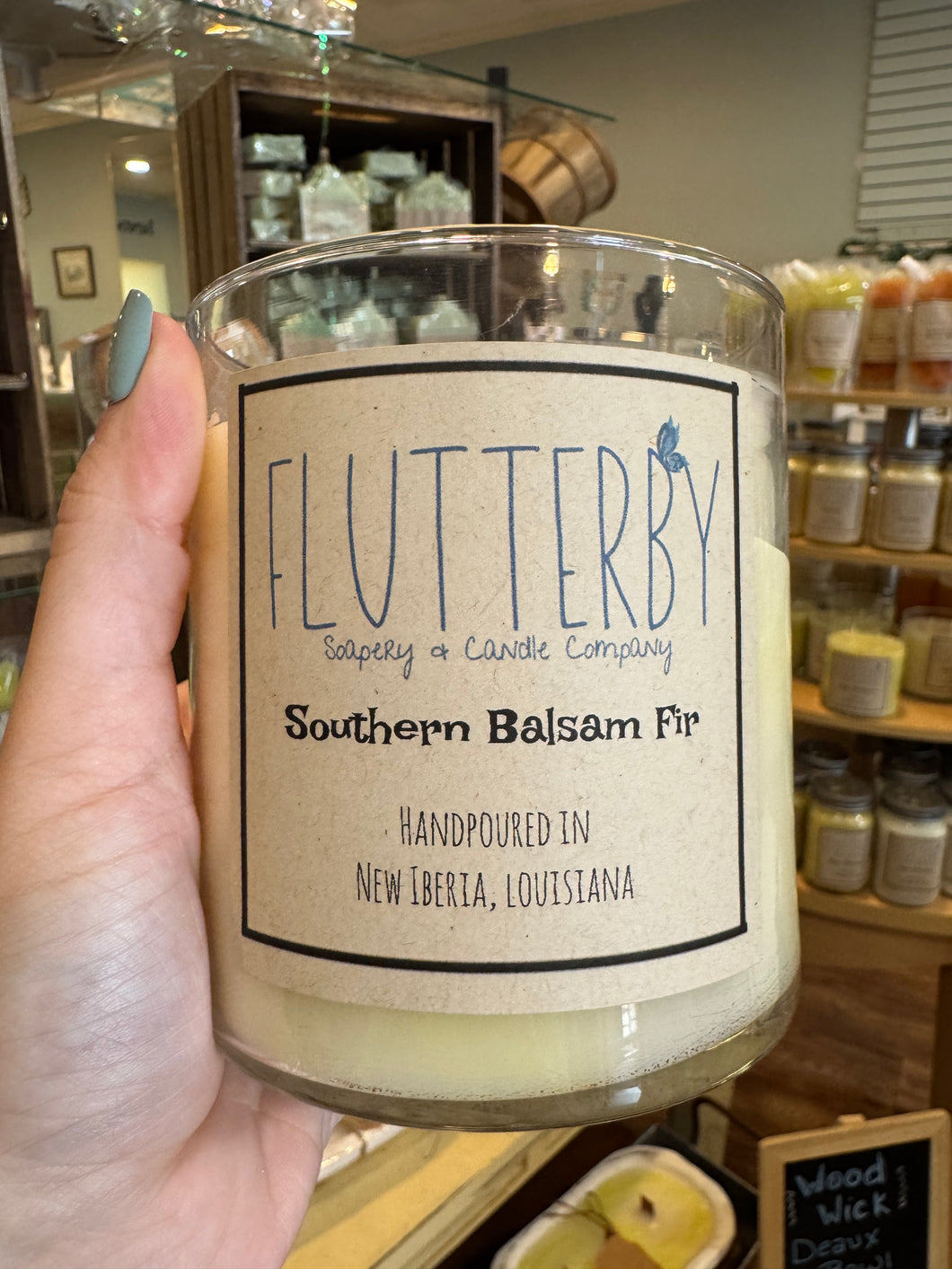 Flutterby 2 Wick Classic Jar Candle- Southern Balsam Fir