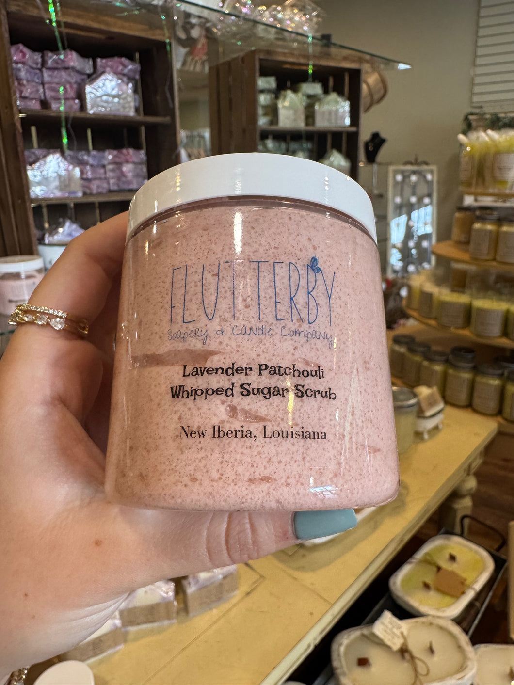 Flutterby Sugar Scrub- Lavender Patchouli