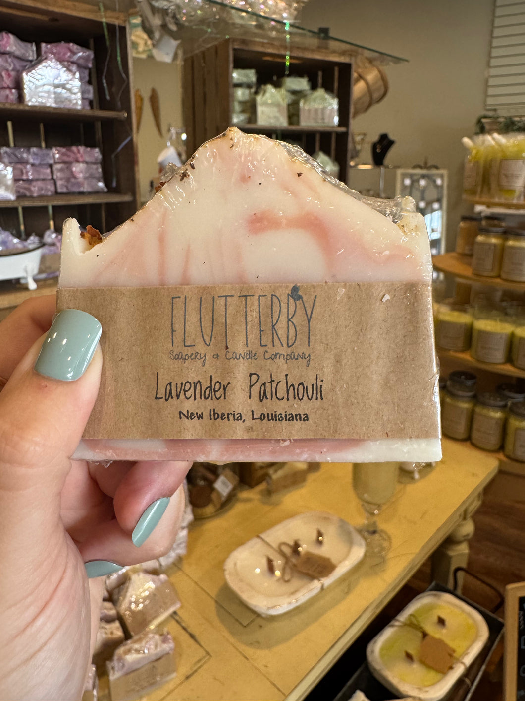 Flutterby Bar Soap- Lavender Patchouli