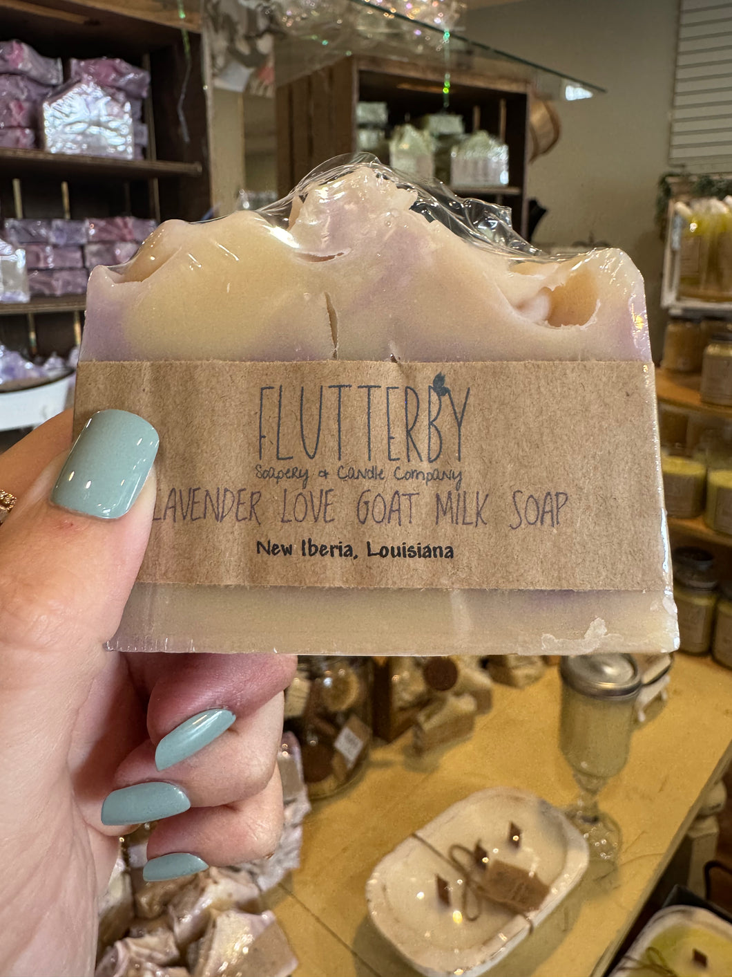 Flutterby Bar Soap- Lavender Love Goat Milk