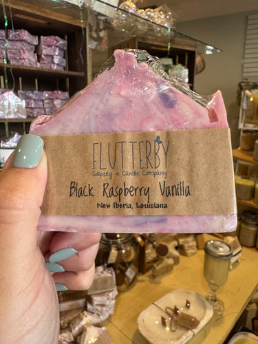 Flutterby Bar Soap- Black Raspberry Vanilla
