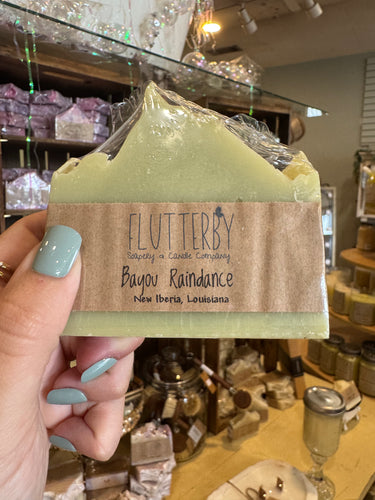 Flutterby Bar Soap- Bayou Raindance