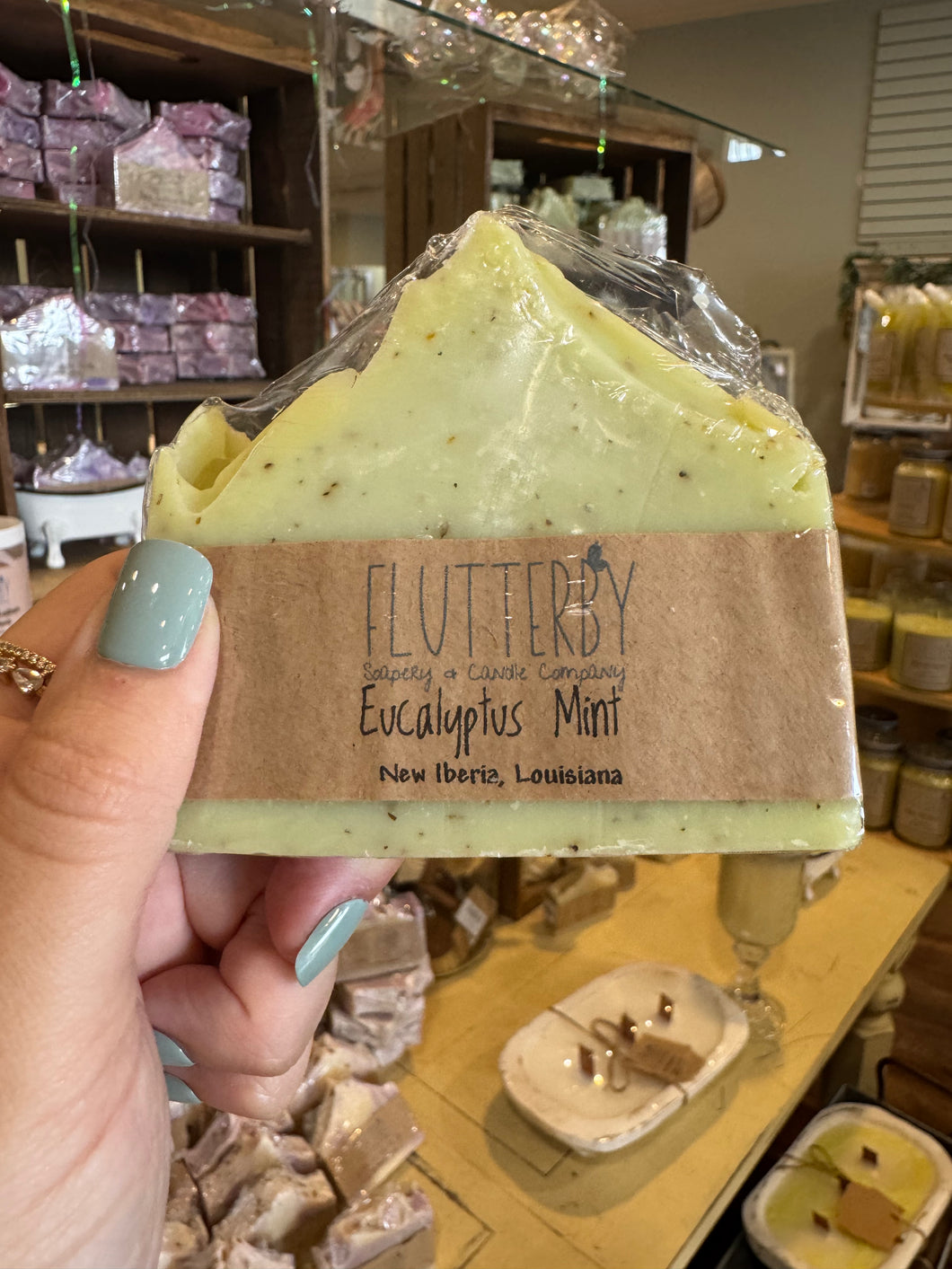 Flutterby Bar Soap- Eucalyptus Mint
