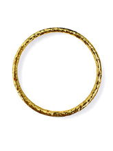 Load image into Gallery viewer, Gold Thick Hammered Bracelet