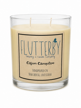 Load image into Gallery viewer, Flutterby 2 Wick Classic Jar Candle- Cajun Campfire