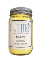 Load image into Gallery viewer, Flutterby 1 Wick Mason Jar Candle- Hot Lava