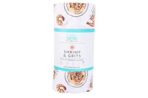 Shrimp and Grits Swaddle Blanket