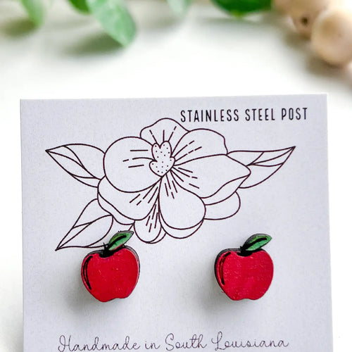 Hand Painted Tiny Stud Earrings